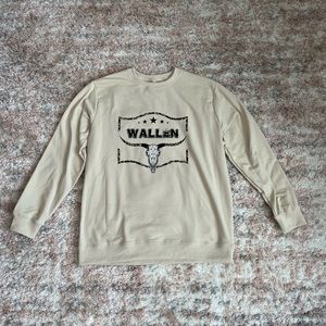 Morgan Wallen Sweatshirt Cream/Tan Size L